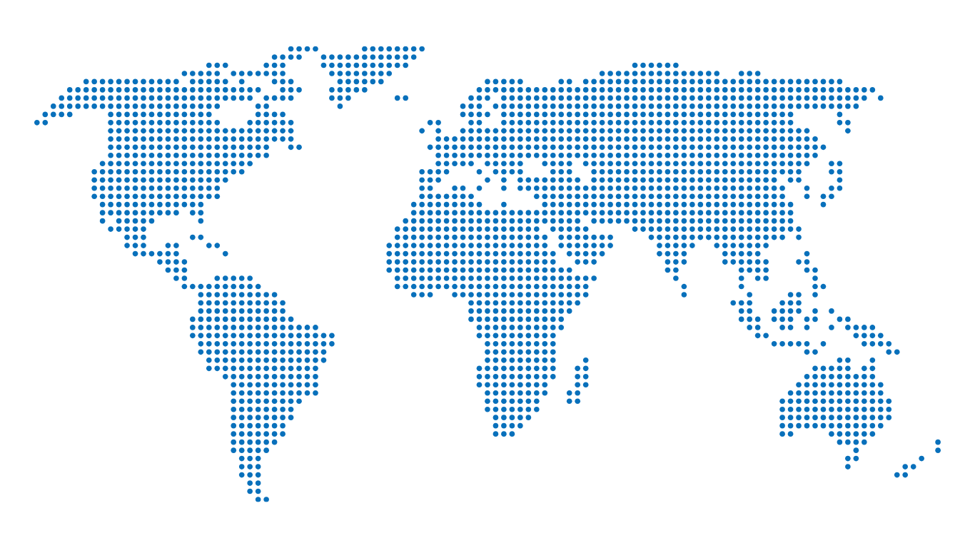 Word map with dots